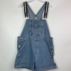 Vintage BUM Equipment Denim Shortalls Size 22W